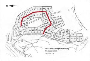Utrymningsväg norra området